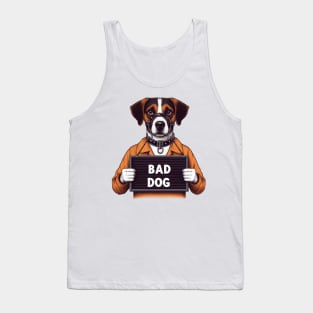 Bad Dog Prison Mugshot Tank Top